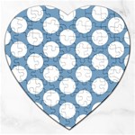 Blue Polkadot Jigsaw Puzzle (Heart)