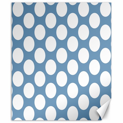 Blue Polkadot Canvas 20  x 24  (Unframed) from ArtsNow.com 19.57 x23.15  Canvas - 1