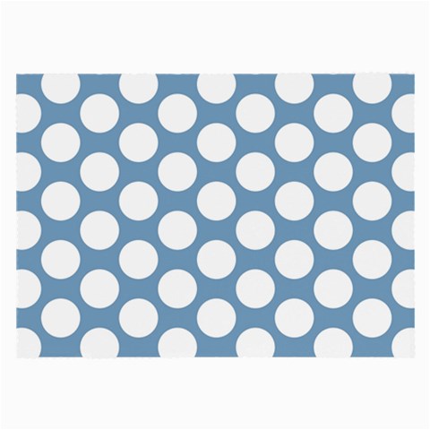 Blue Polkadot Glasses Cloth (Large, Two Sided) from ArtsNow.com Front