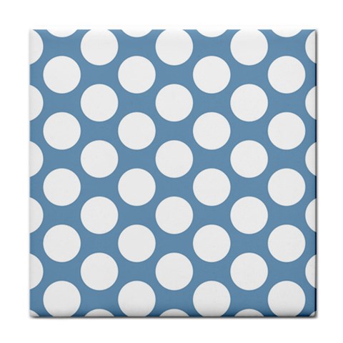 Blue Polkadot Face Towel from ArtsNow.com Front