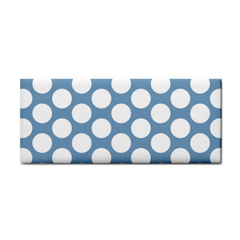 Blue Polkadot Hand Towel from ArtsNow.com Front