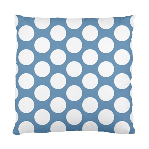 Blue Polkadot Cushion Case (Single Sided)  from ArtsNow.com Front