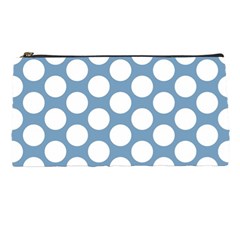 Blue Polkadot Pencil Case from ArtsNow.com Front