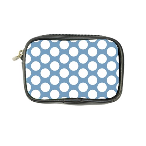 Blue Polkadot Coin Purse from ArtsNow.com Front