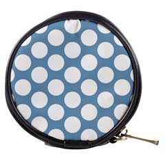 Blue Polkadot Mini Makeup Case from ArtsNow.com Front