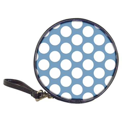 Blue Polkadot CD Wallet from ArtsNow.com Front