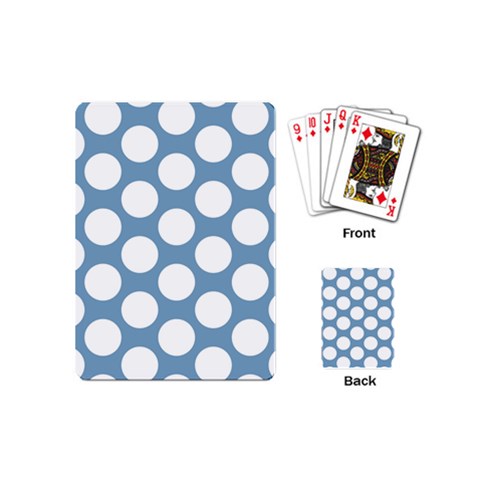 Blue Polkadot Playing Cards (Mini) from ArtsNow.com Back