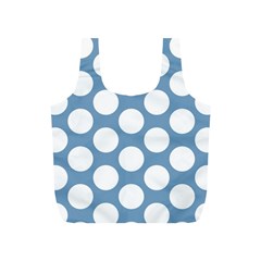 Blue Polkadot Reusable Bag (S) from ArtsNow.com Front