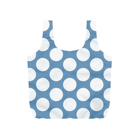 Blue Polkadot Reusable Bag (S) from ArtsNow.com Back