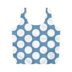 Blue Polkadot Reusable Bag (M) from ArtsNow.com Front