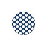 Dark Blue Polkadot Golf Ball Marker