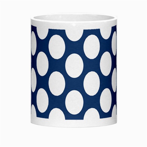 Dark Blue Polkadot Morph Mug from ArtsNow.com Center