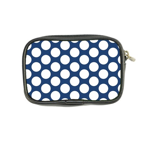 Dark Blue Polkadot Coin Purse from ArtsNow.com Back