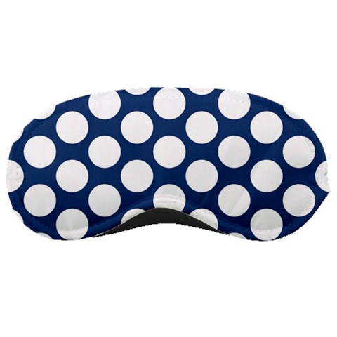 Dark Blue Polkadot Sleeping Mask from ArtsNow.com Front