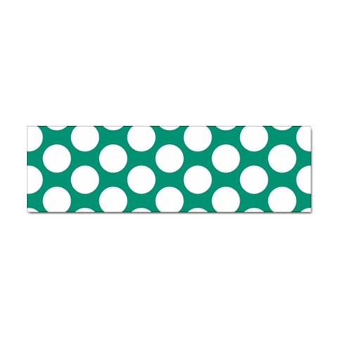 Emerald Green Polkadot Bumper Sticker 10 Pack from ArtsNow.com Front