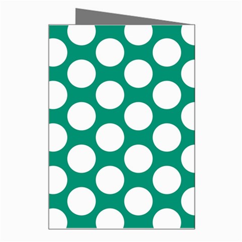 Emerald Green Polkadot Greeting Card from ArtsNow.com Right