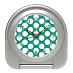 Emerald Green Polkadot Desk Alarm Clock