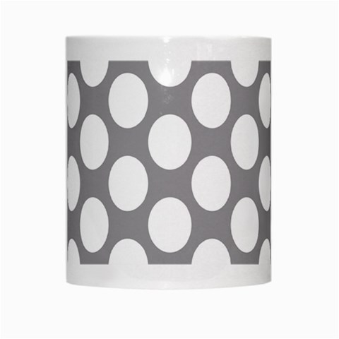 Grey Polkadot White Coffee Mug from ArtsNow.com Center