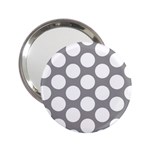 Grey Polkadot Handbag Mirror (2.25 )