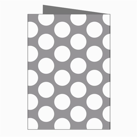 Grey Polkadot Greeting Card (8 Pack) from ArtsNow.com Right