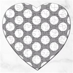 Grey Polkadot Jigsaw Puzzle (Heart)