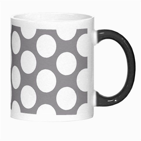 Grey Polkadot Morph Mug from ArtsNow.com Right