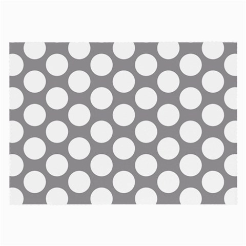 Grey Polkadot Glasses Cloth (Large, Two Sided) from ArtsNow.com Front