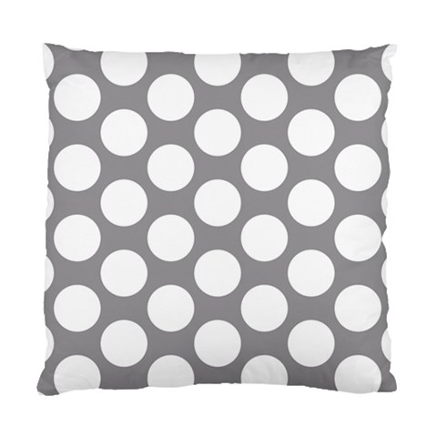 Grey Polkadot Cushion Case (Two Sided)  from ArtsNow.com Back