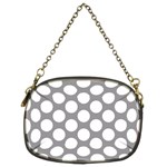 Grey Polkadot Chain Purse (Two Sided) 