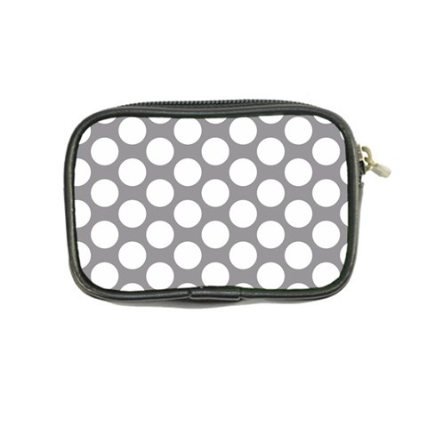 Grey Polkadot Coin Purse from ArtsNow.com Back