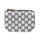 Grey Polkadot Coin Change Purse