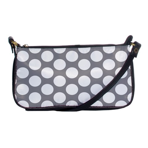 Grey Polkadot Evening Bag from ArtsNow.com Front