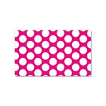 Pink Polkadot Sticker (Rectangle)