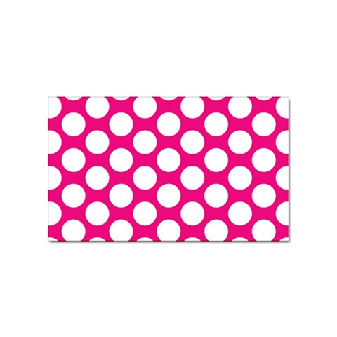 Pink Polkadot Sticker 10 Pack (Rectangle) from ArtsNow.com Front