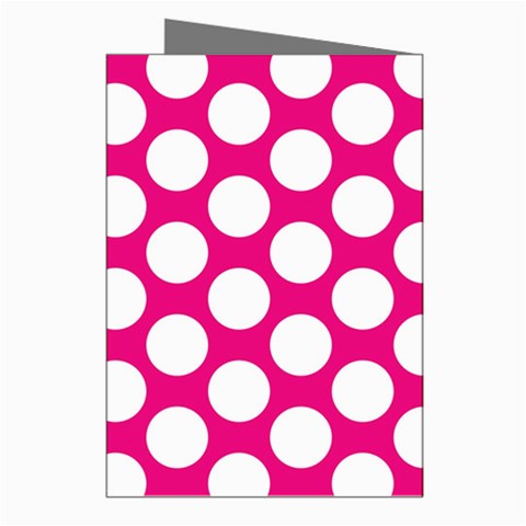 Pink Polkadot Greeting Card (8 Pack) from ArtsNow.com Right