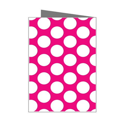 Pink Polkadot Mini Greeting Card from ArtsNow.com Right