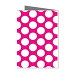 Pink Polkadot Mini Greeting Card (8 Pack)