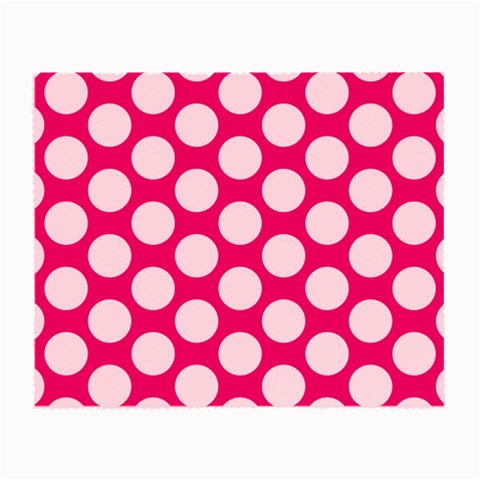 Pink Polkadot Glasses Cloth (Small) from ArtsNow.com Front