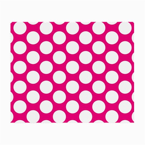 Pink Polkadot Glasses Cloth (Small, Two Sided) from ArtsNow.com Back