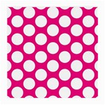 Pink Polkadot Glasses Cloth (Medium, Two Sided)