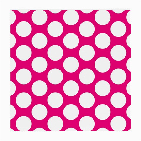 Pink Polkadot Glasses Cloth (Medium, Two Sided) from ArtsNow.com Back