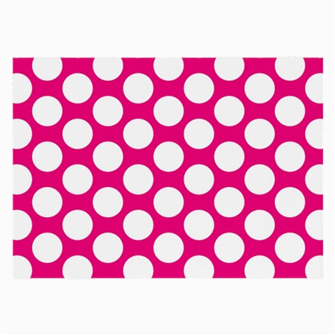 Pink Polkadot Glasses Cloth (Large, Two Sided) from ArtsNow.com Back