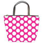 Pink Polkadot Bucket Handbag