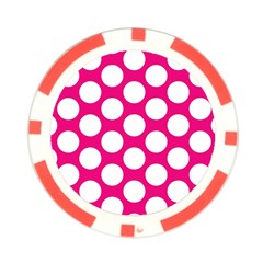 Pink Polkadot Poker Chip (10 Pack) from ArtsNow.com Front