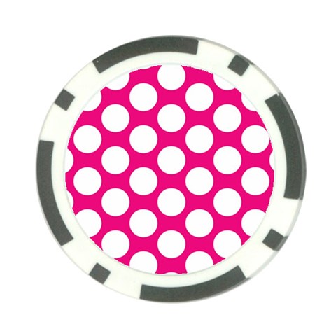 Pink Polkadot Poker Chip (10 Pack) from ArtsNow.com Back