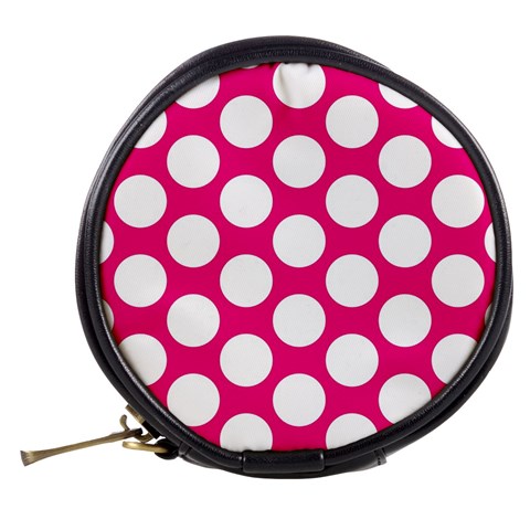 Pink Polkadot Mini Makeup Case from ArtsNow.com Back