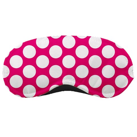 Pink Polkadot Sleeping Mask from ArtsNow.com Front