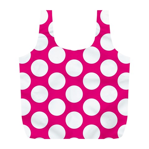 Pink Polkadot Reusable Bag (L) from ArtsNow.com Back