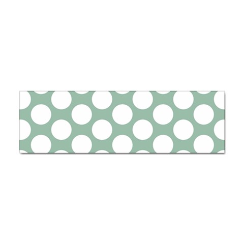 Jade Green Polkadot Bumper Sticker from ArtsNow.com Front