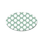 Jade Green Polkadot Sticker 100 Pack (Oval)